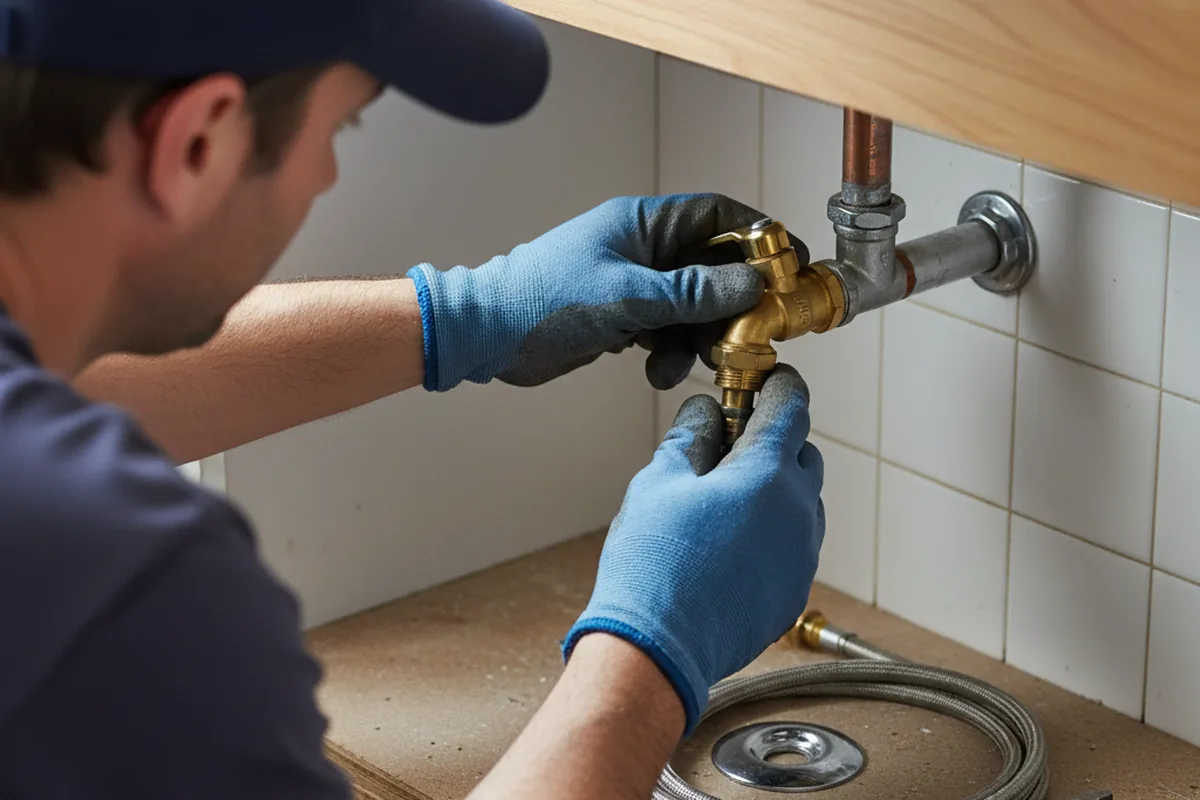 Shutoff valve and fitting work during Emergency Plumbing in Crum Lynne